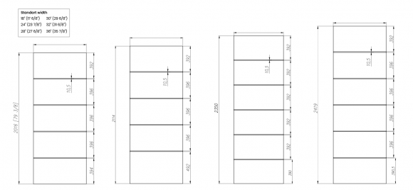 Arvika Polar white bi-fold