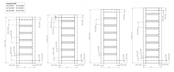 Leora Vetro Bianco noble bi-fold