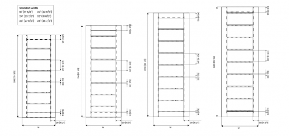 Alba Bianco noble bi-fold