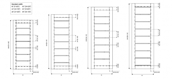 Alba Gray oak pocket