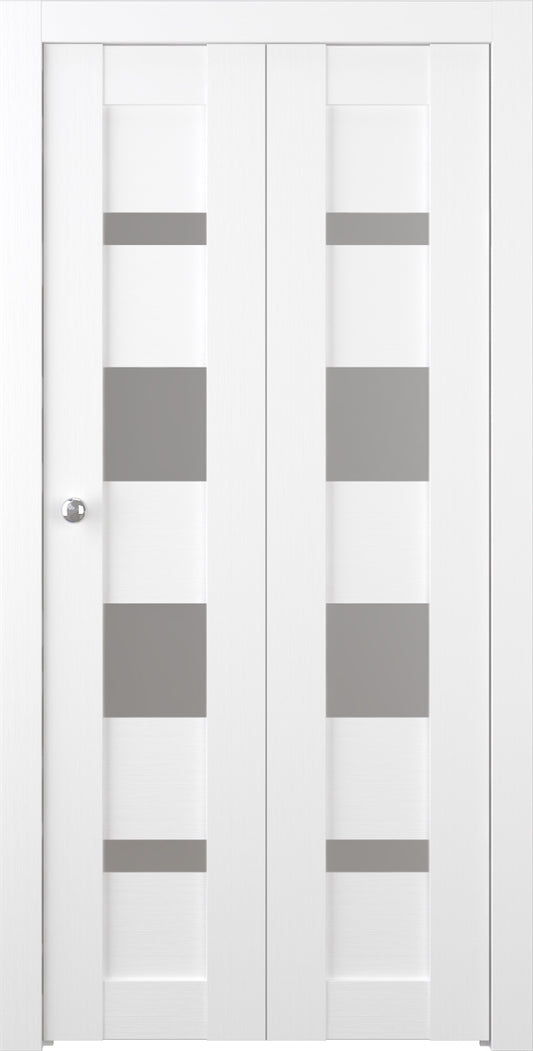 Our interior doors feature glass inserts that let in natural light. They're strong and durable, made with pine frames and MDF panels that provide privacy and noise reduction. The doors come in a timeless white color made of an eco-friendly, scratch-resistant material called PP. They're perfect for residential and commercial spaces like kitchens, bathrooms, and children's rooms.