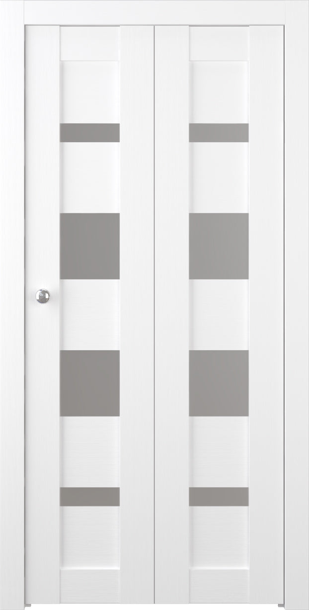 Our interior doors feature glass inserts that let in natural light. They're strong and durable, made with pine frames and MDF panels that provide privacy and noise reduction. The doors come in a timeless white color made of an eco-friendly, scratch-resistant material called PP. They're perfect for residential and commercial spaces like kitchens, bathrooms, and children's rooms.